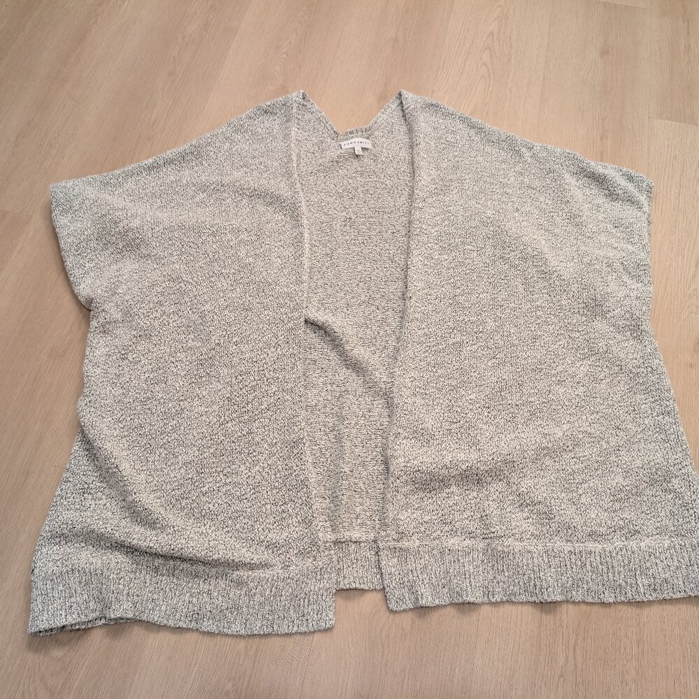 Aritzia Cardigan Oversized XS Sleeveless Drapey Quiet Luxury Cotton Spandex